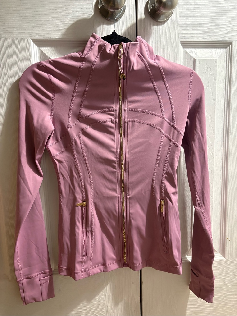 lululemon athletica Dusty Pink Zip-Up Bomber Jacket